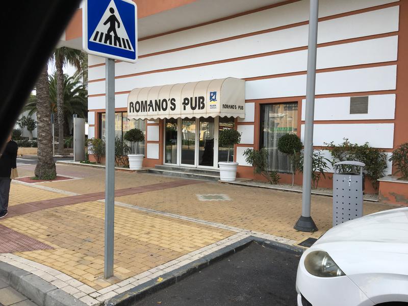 Roquetas Romanos Pub (closest point for Playa Linda, Playa Sol, Capricho, Golf Trinidad)