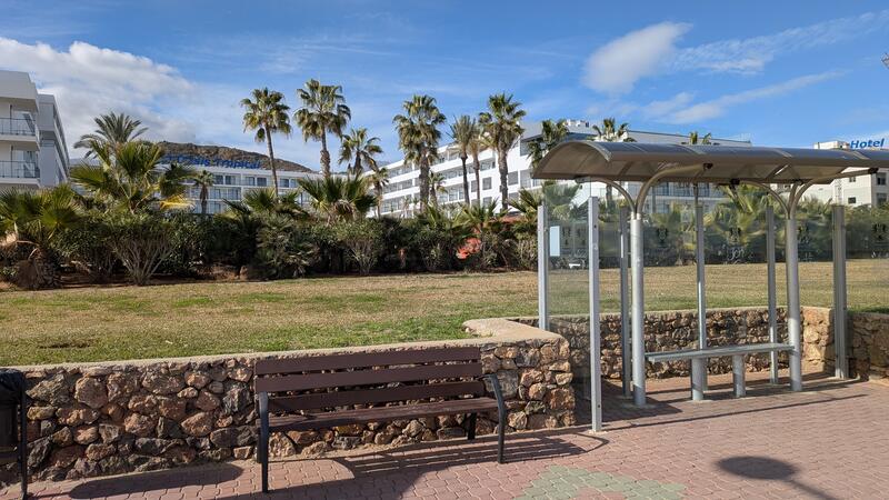 Mojacar, Marina de la Torre (Bus Stop in front of Oasis Tropical Hotel)